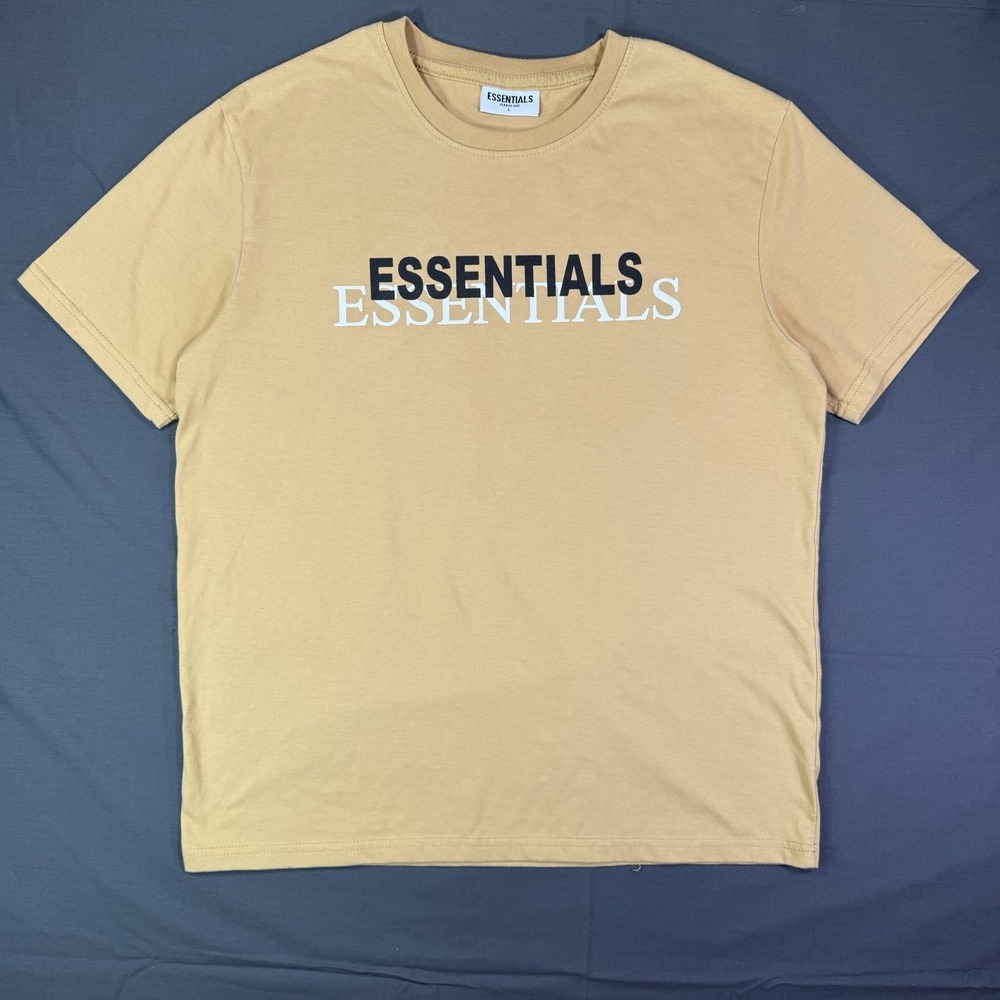 Essentials Fear Of God Tee Large Yellow Spellout